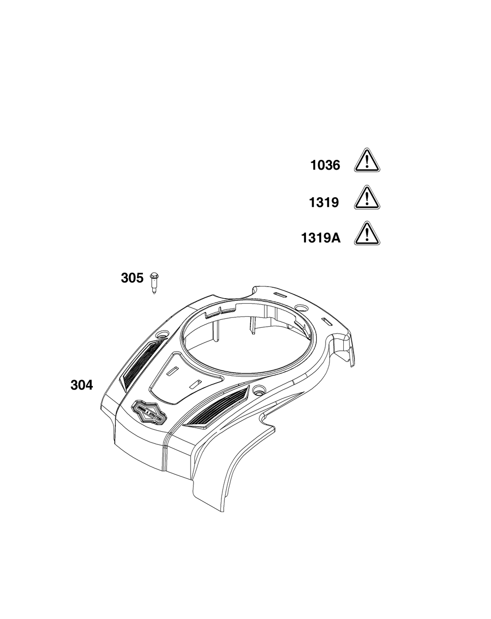 Blower Housing Group Diagram and Parts List for 09P702-0290-H5 020000 - 09Z999 Briggs and Stratton Engine